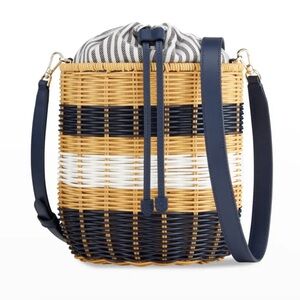 NWT Kate Spade Wicker Basket Crossbody Bag